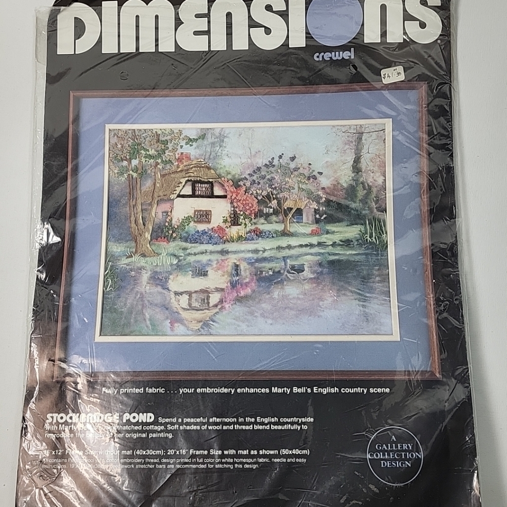 Vintage Dimensions 1366 Crewel Kit 1989 Marty Bell